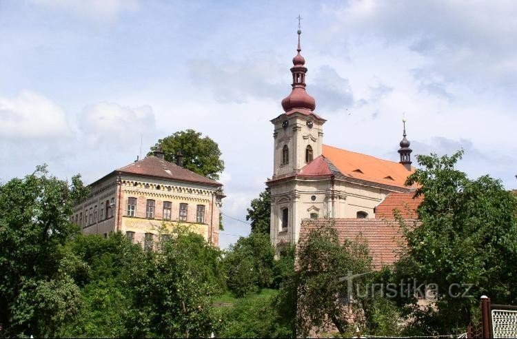 vista da igreja de S. Bartolomeu e a loja de penhores