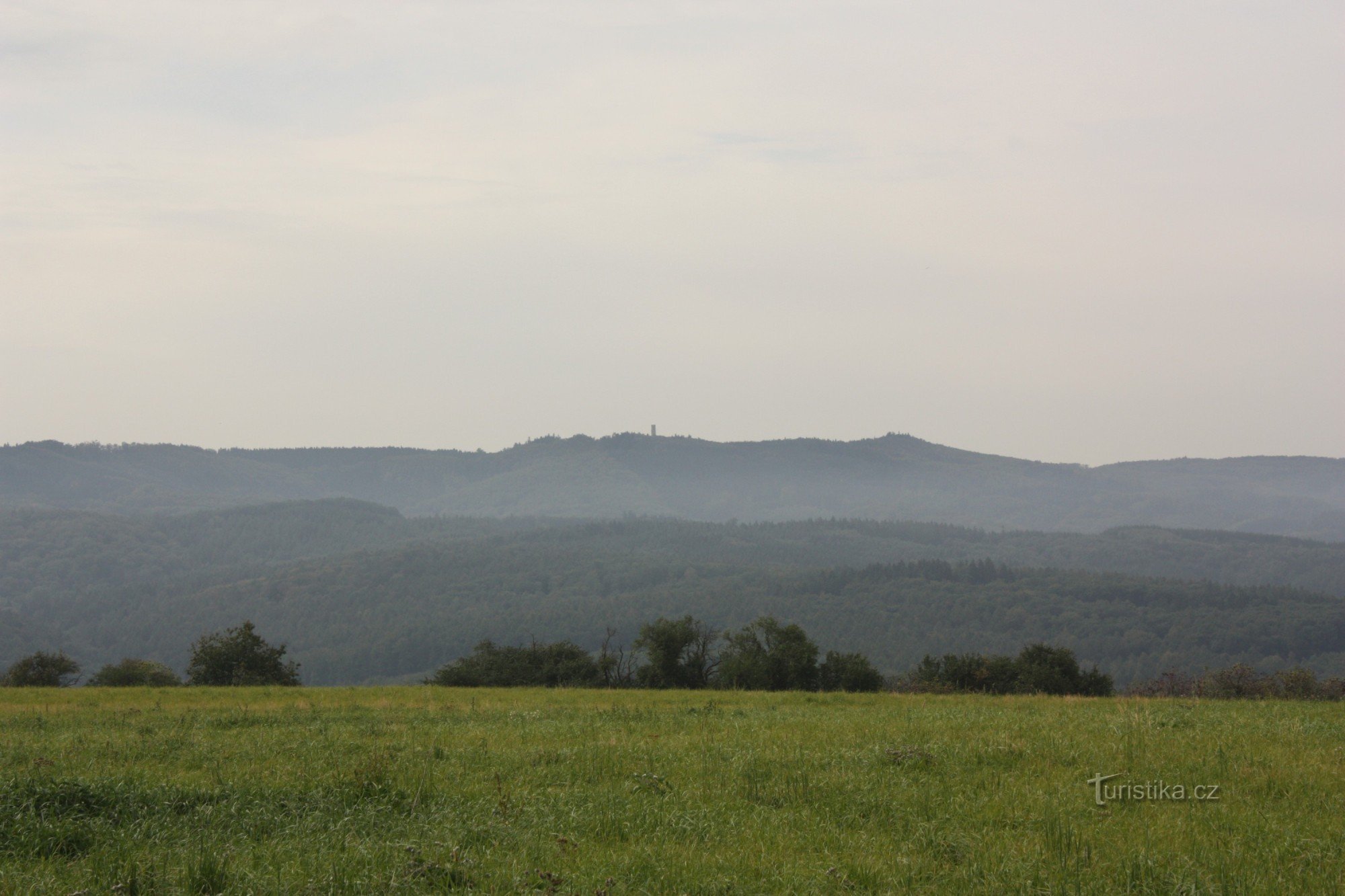 View of Chřiby from Zdounek