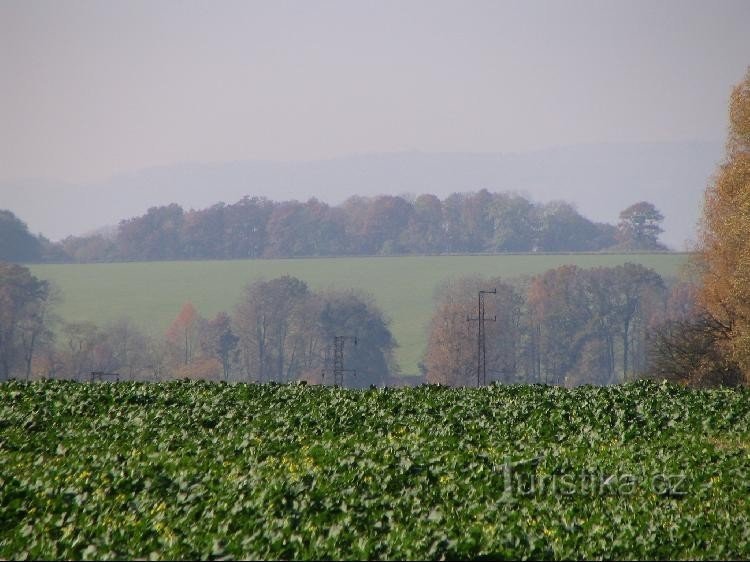 Gezicht op Cihelňák vanuit Hukovice