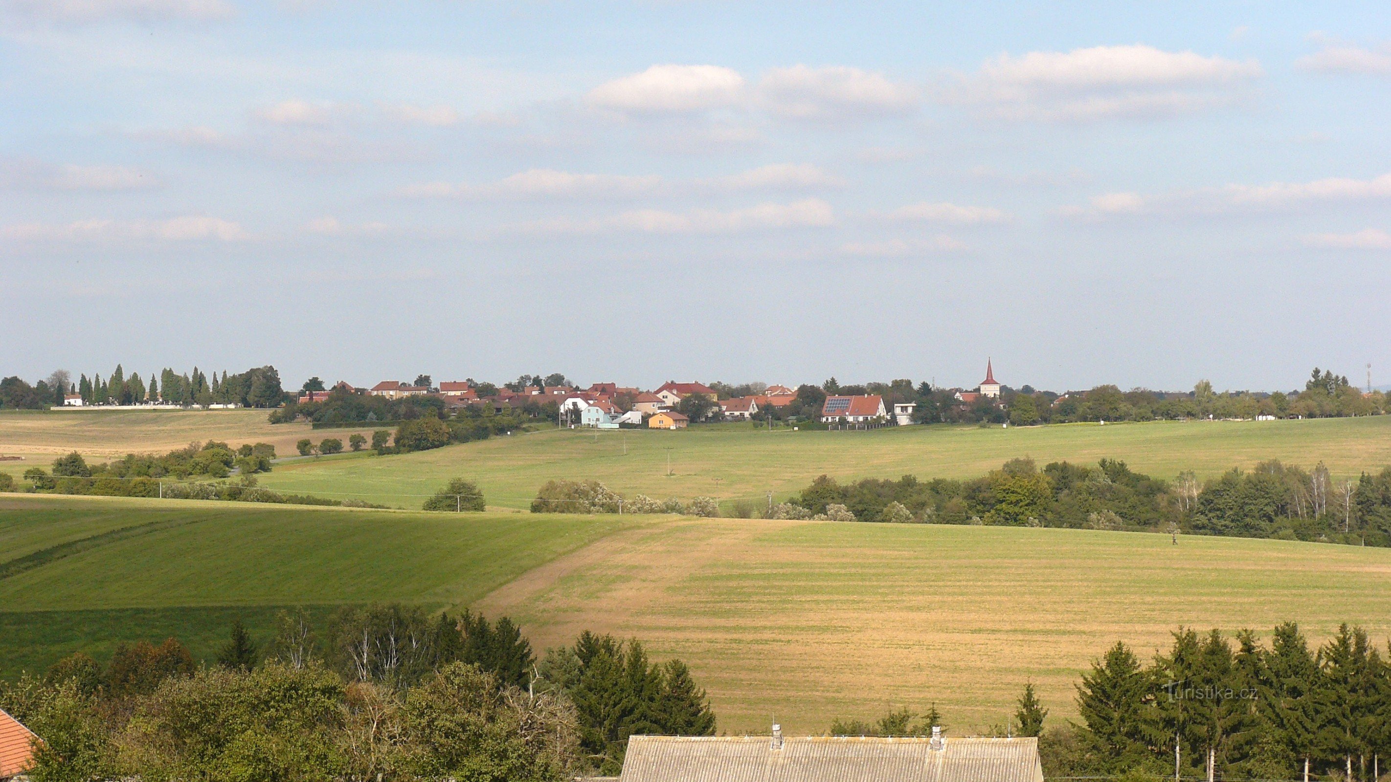 vista de Domašov da vila de Rudka