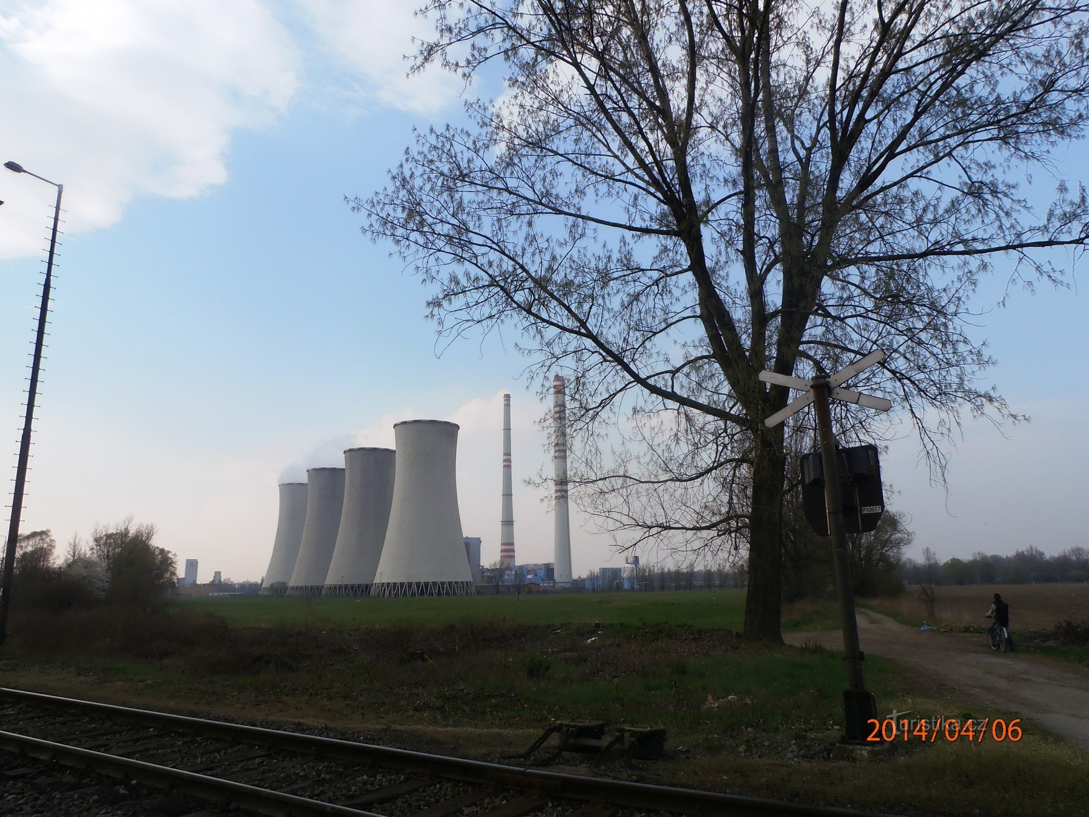 Pohled na elektrárnu