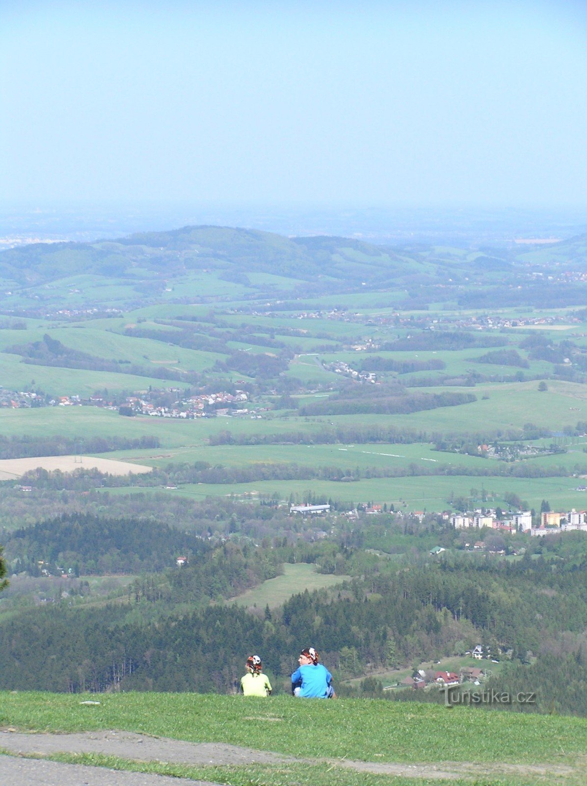 Utsikt över Frenštát, Tichou, Kozlovice