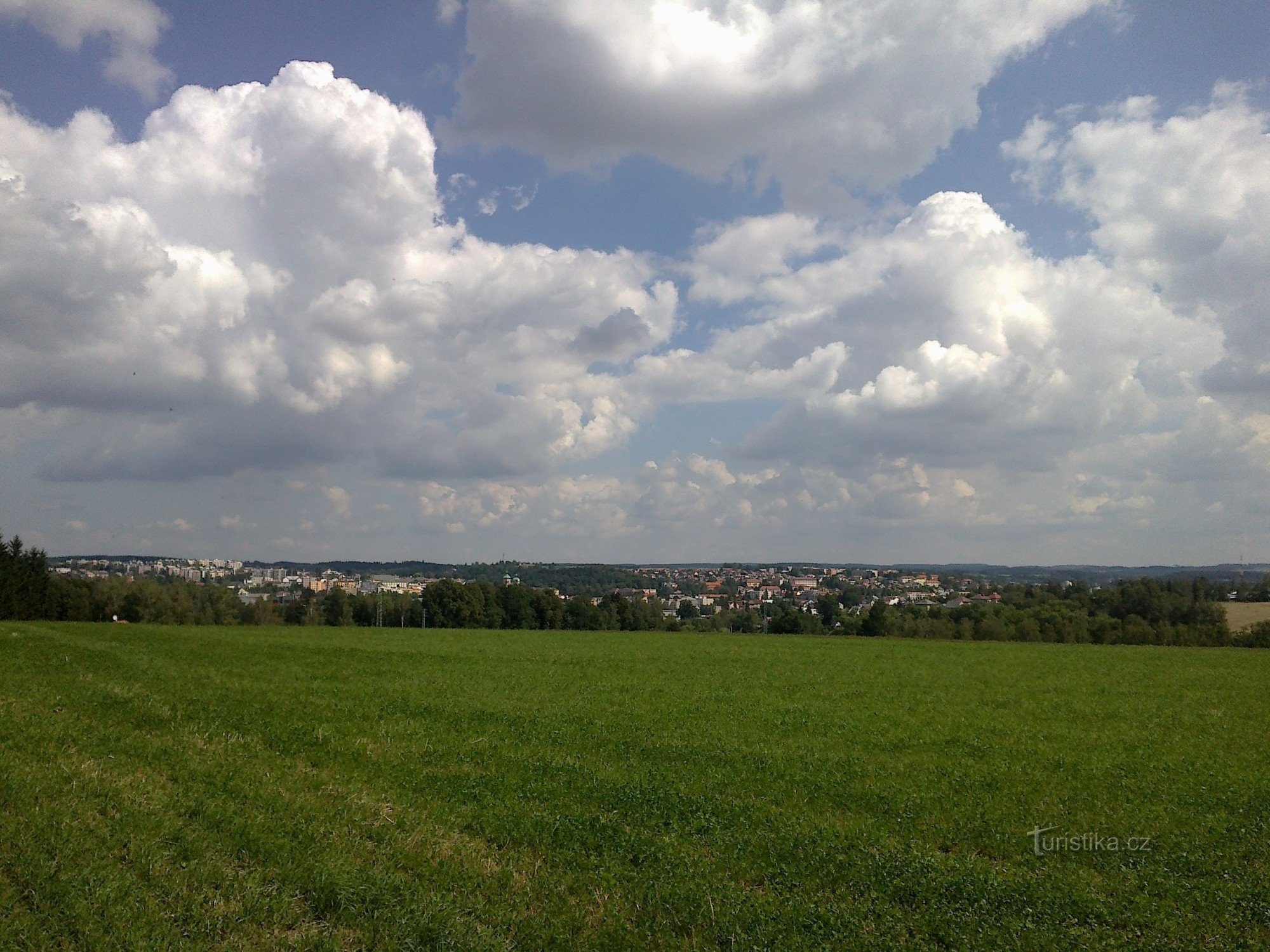 view of Havlíčkův Brod from Petrkov