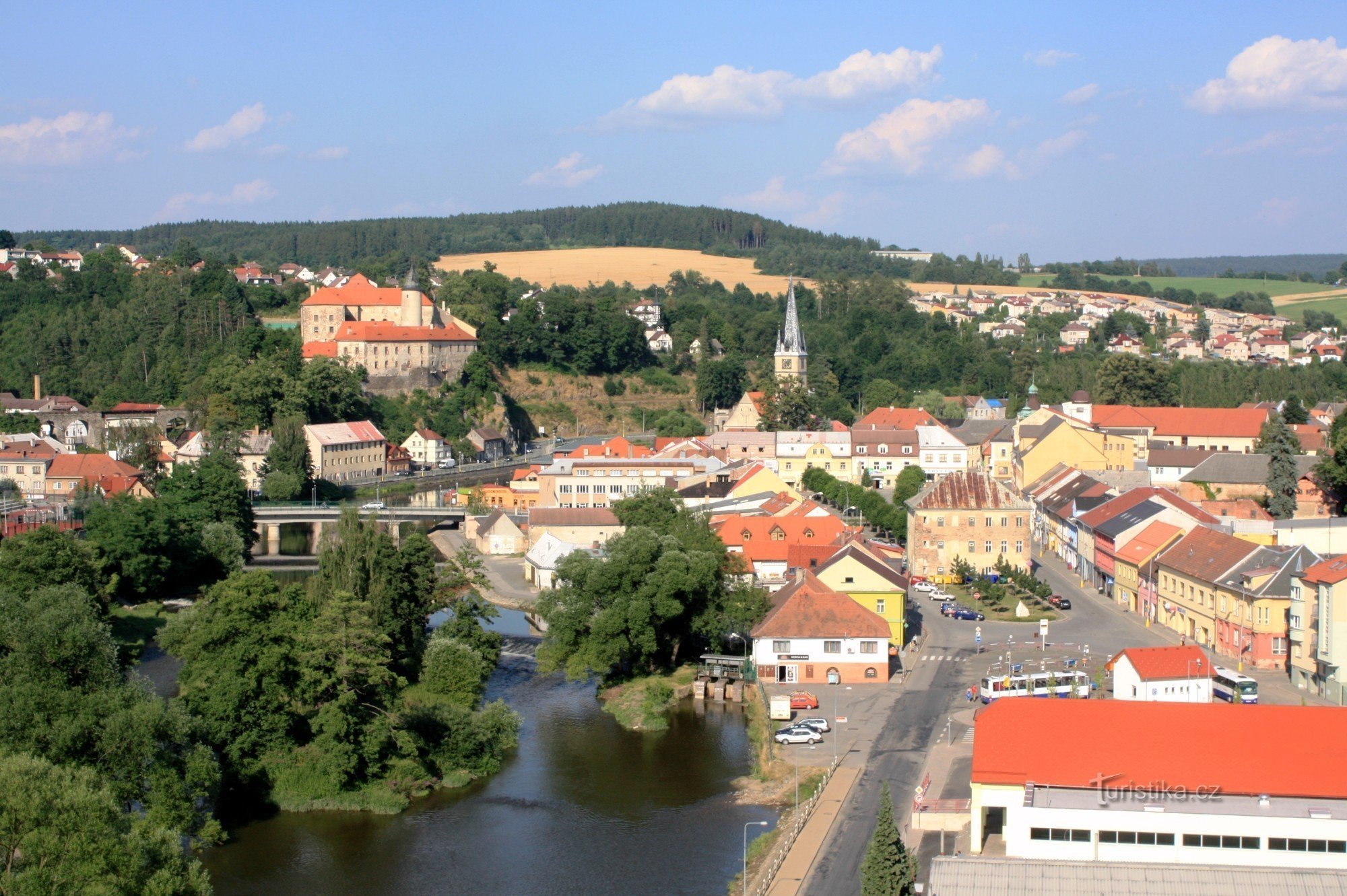 Vista della parte storica della città
