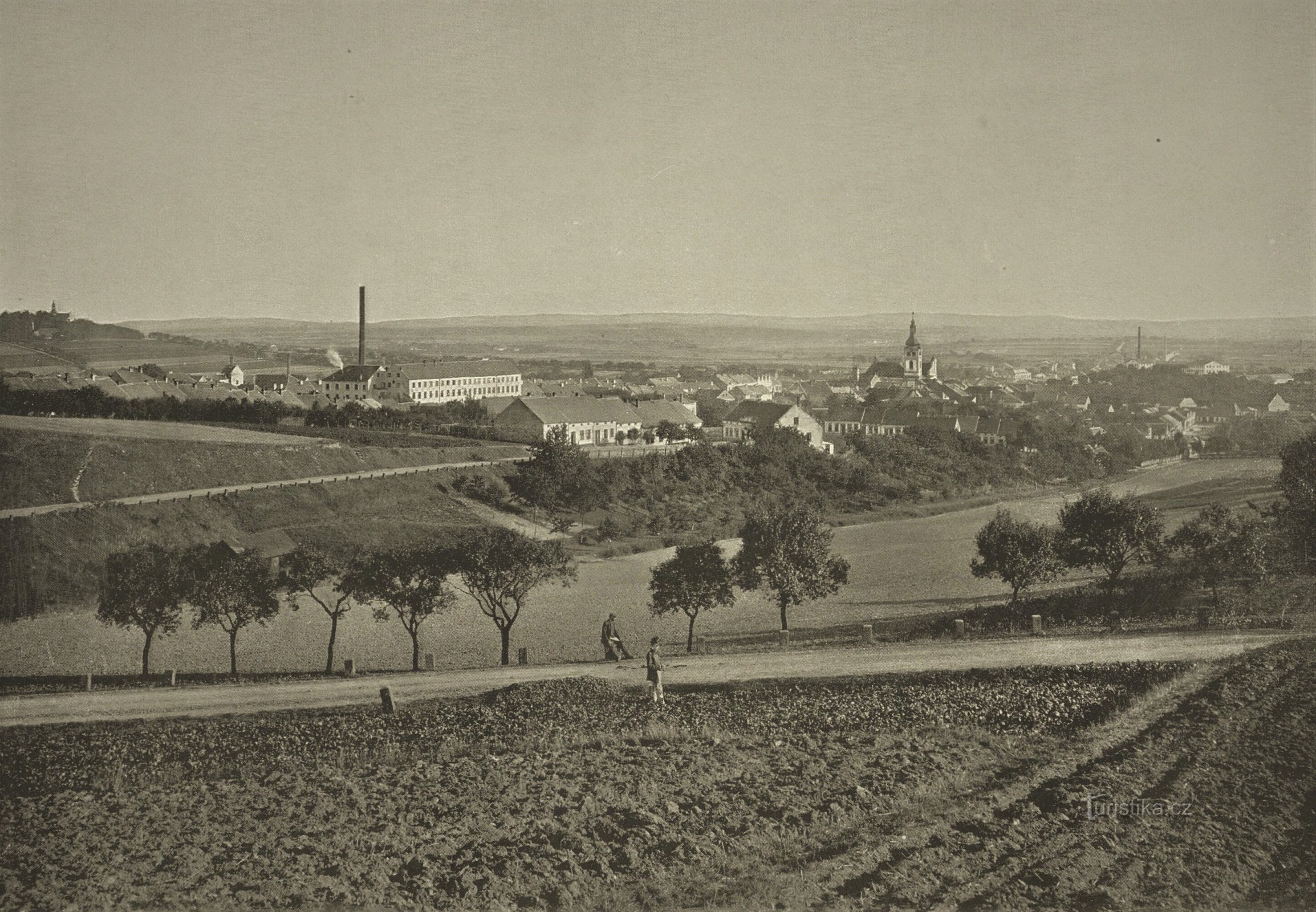 Pohled na Hořice z roku 1897