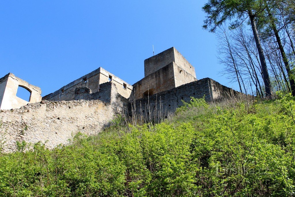 Vue du château depuis le SO