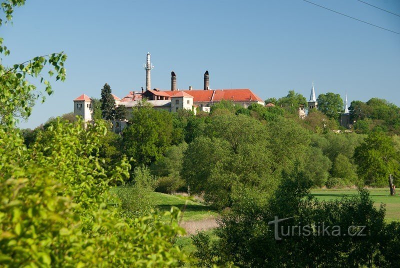 Utsikt över Hradiště nad Jizerou