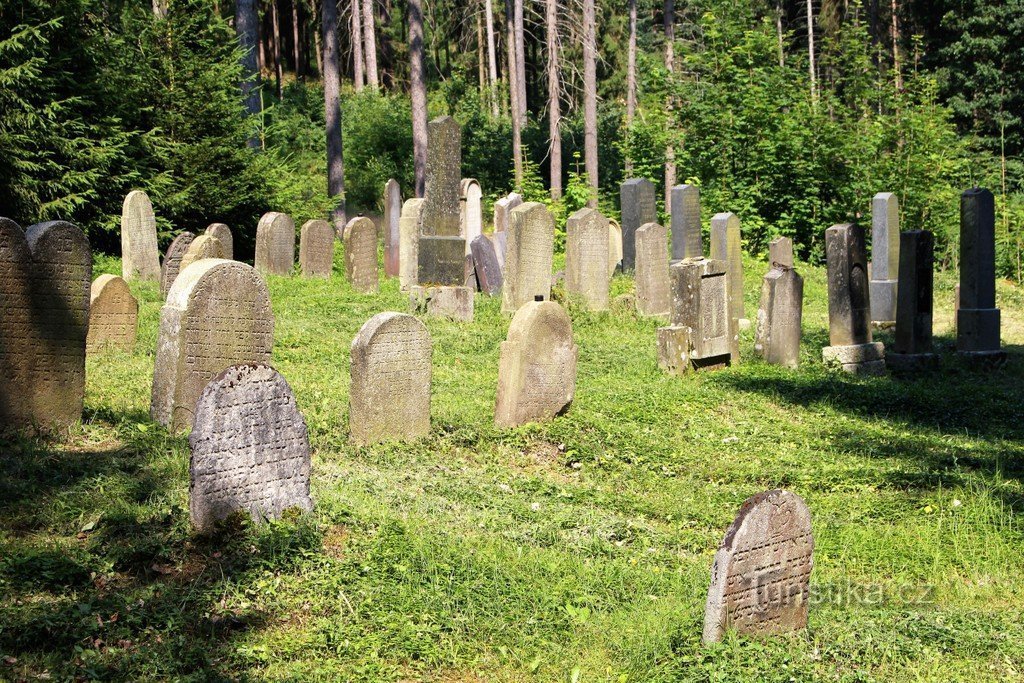 Blick auf den Friedhof von Süden