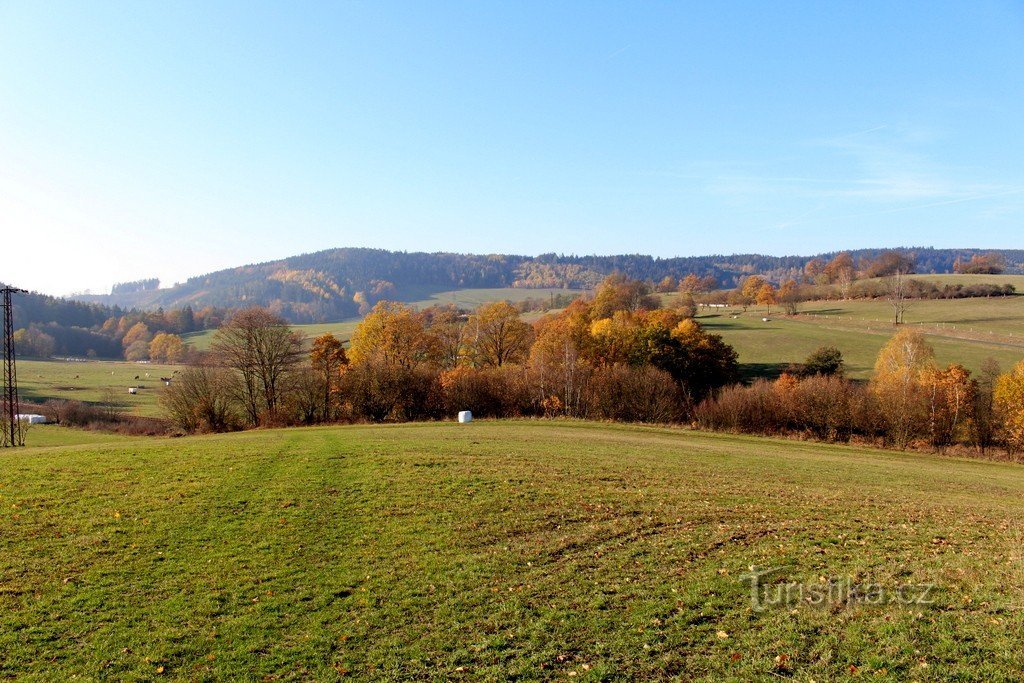 Blick auf den Kamm von Boudovka