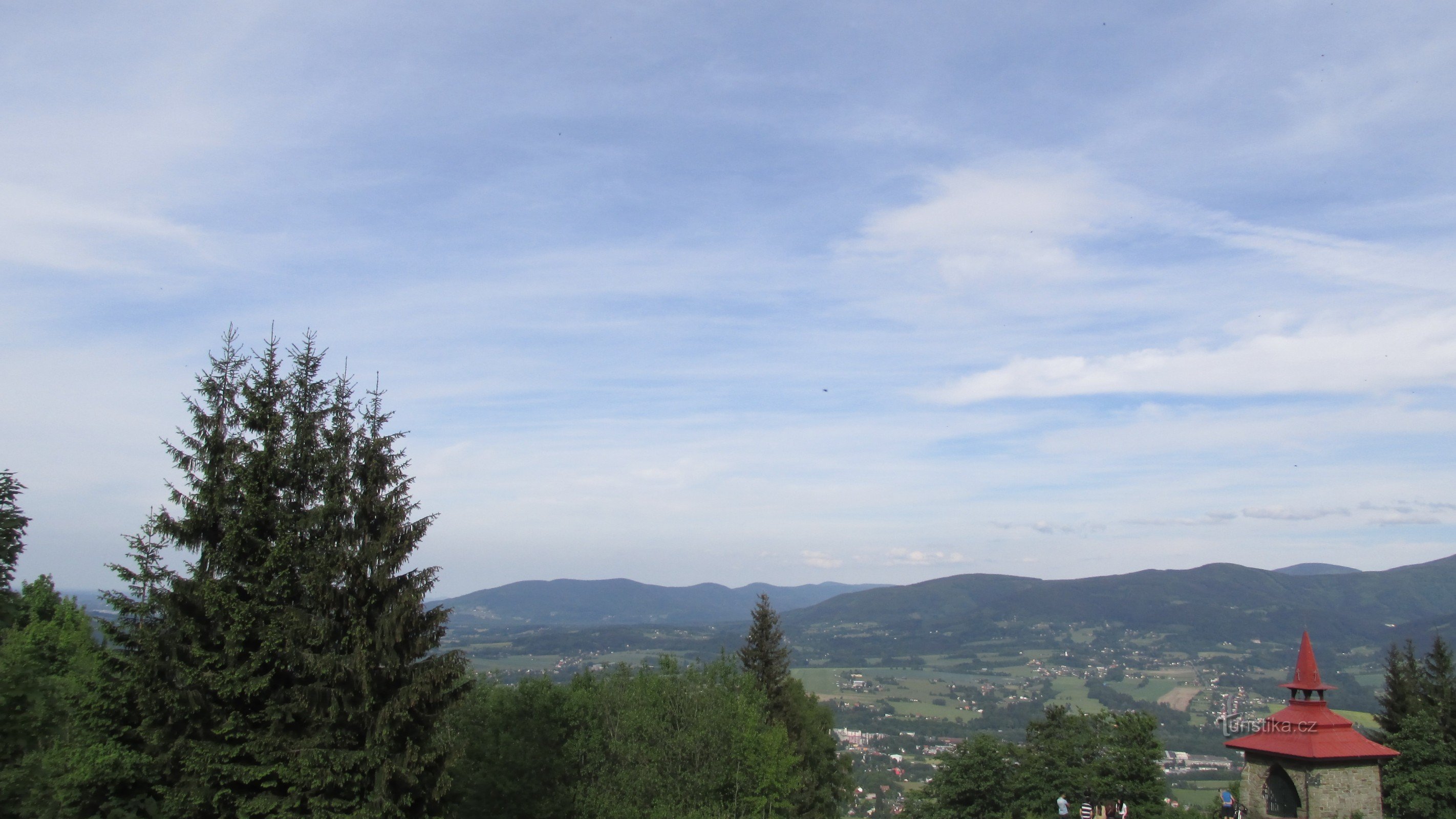 uitzicht op de bergkam Prašivé