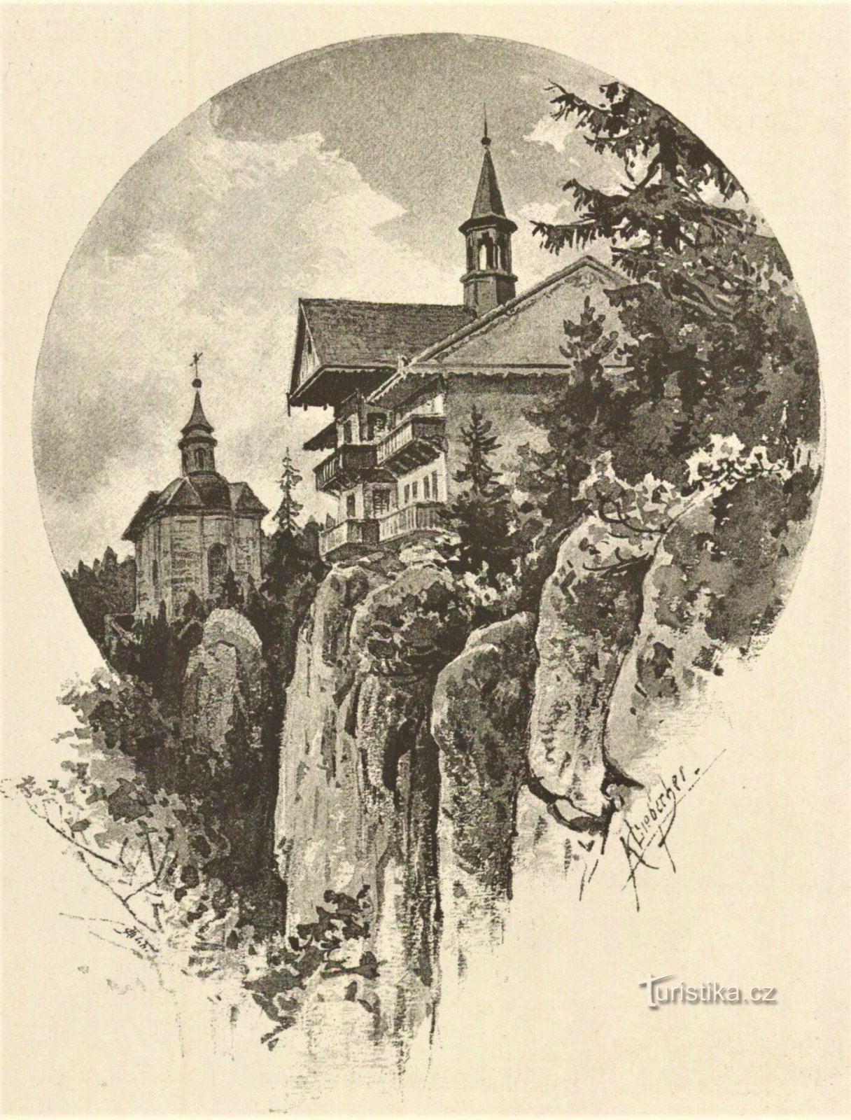Вид на Звезду Адольфа Либшера второй половины XIX века.