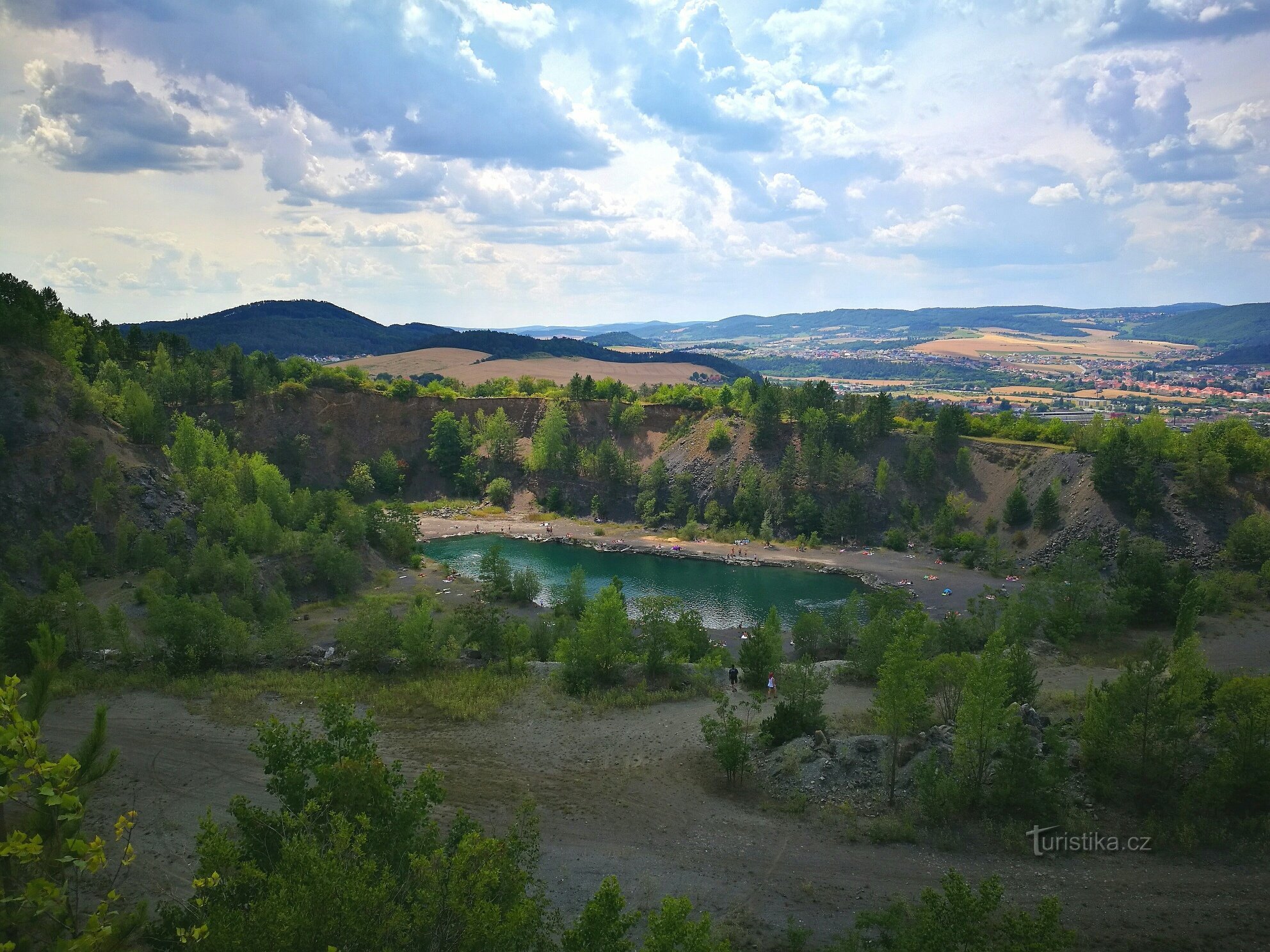 View of the pond