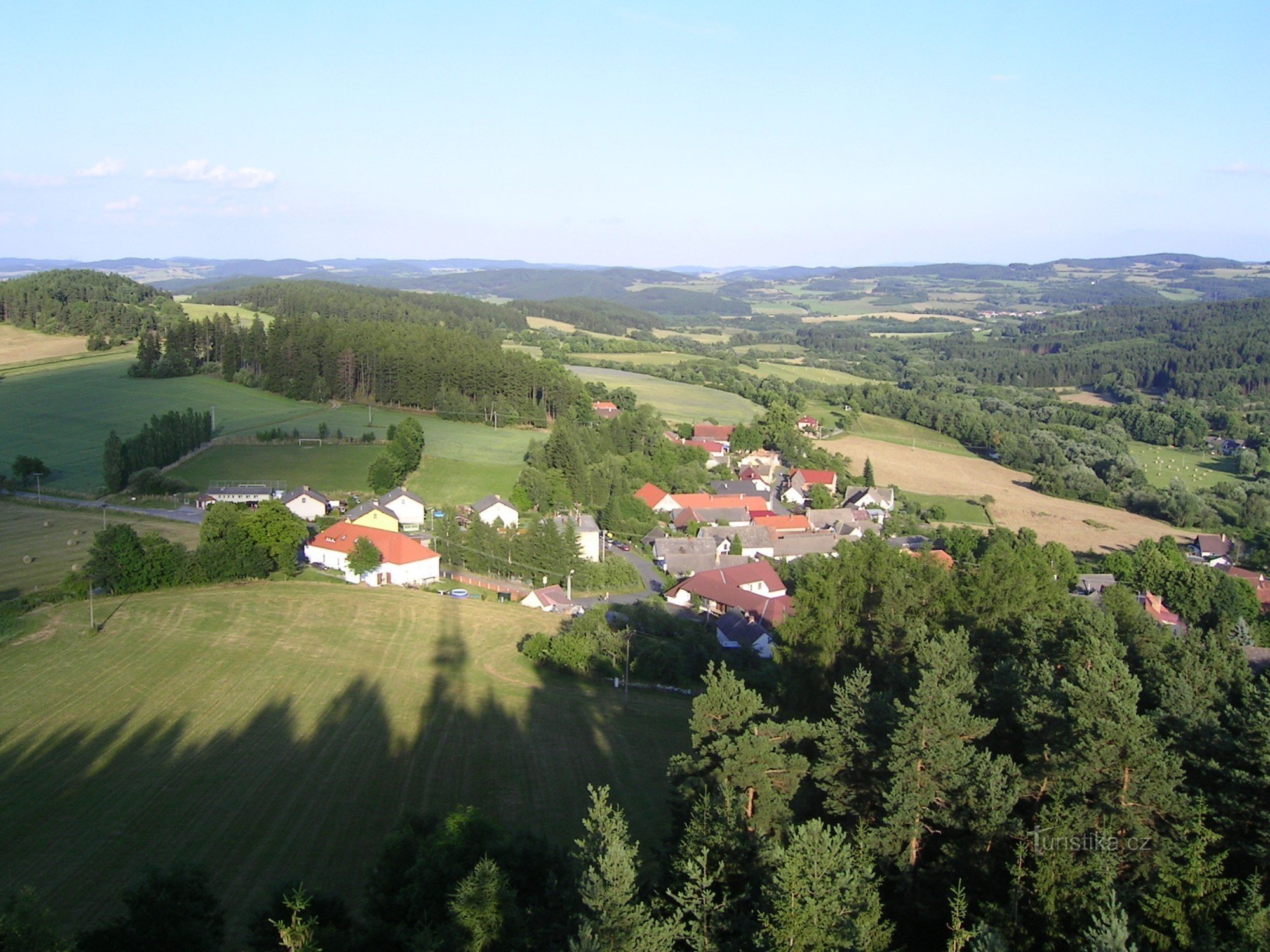 View to the SE - Hoslovice