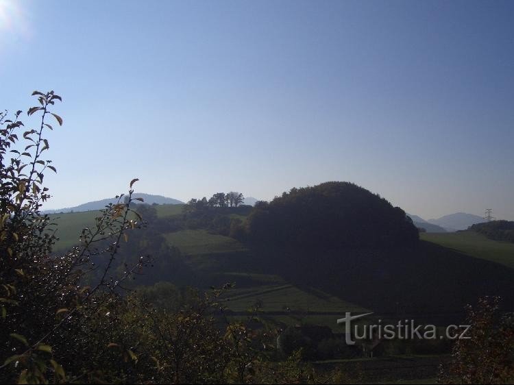 Blick auf Kamenice von Strážnice