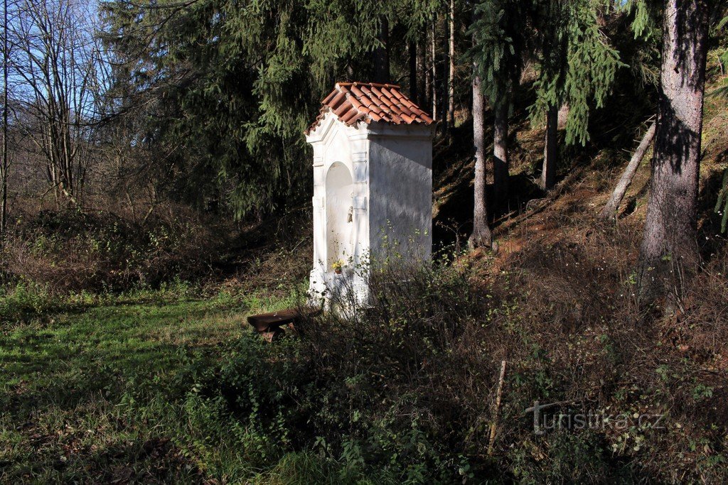 Widok kaplicy z drogi