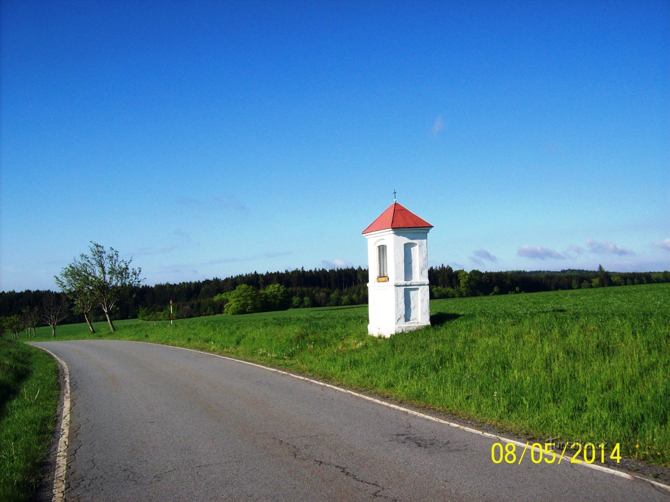 Widok kaplicy z Protivanov