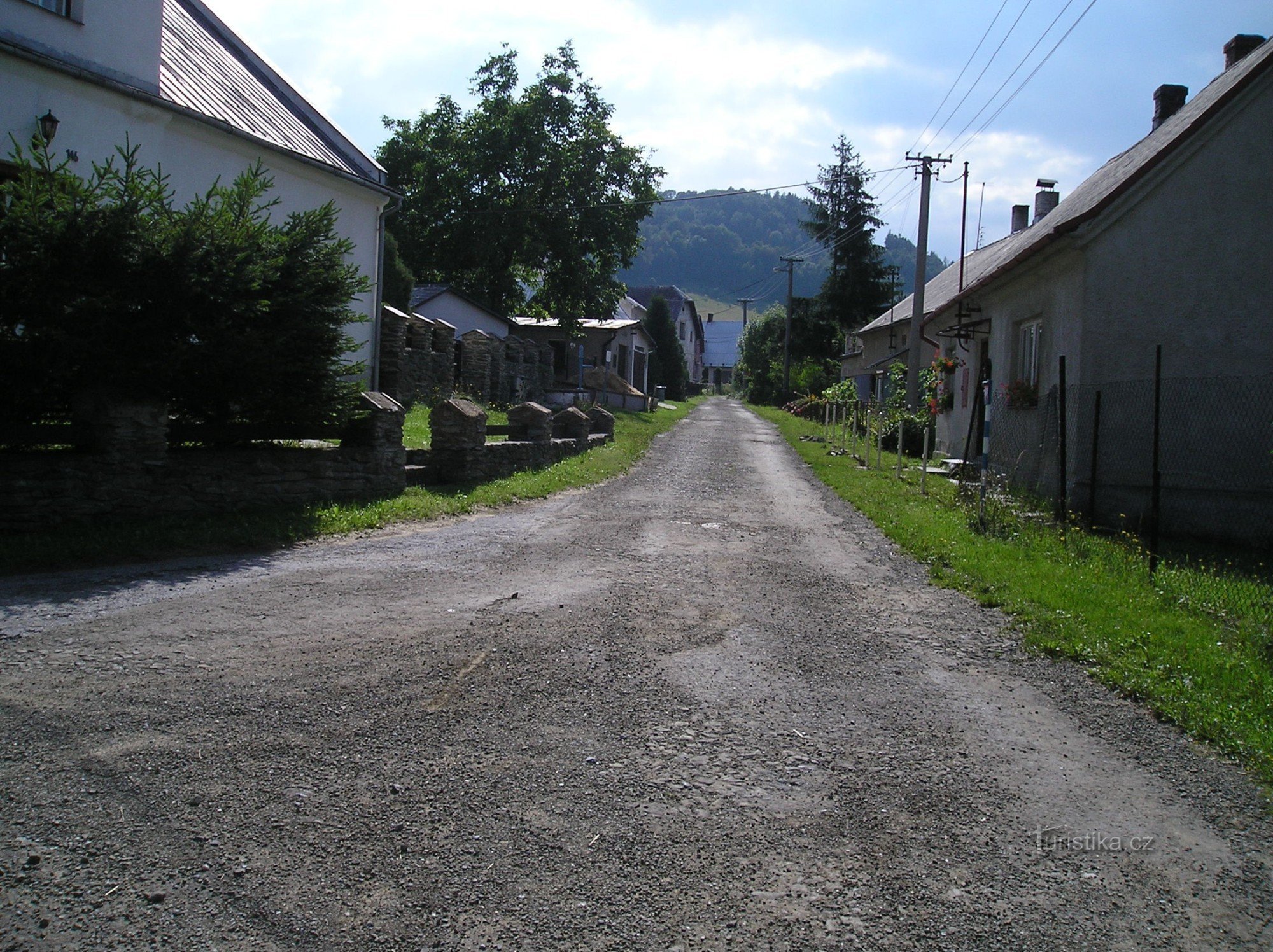 Pohled na kopec z Janova