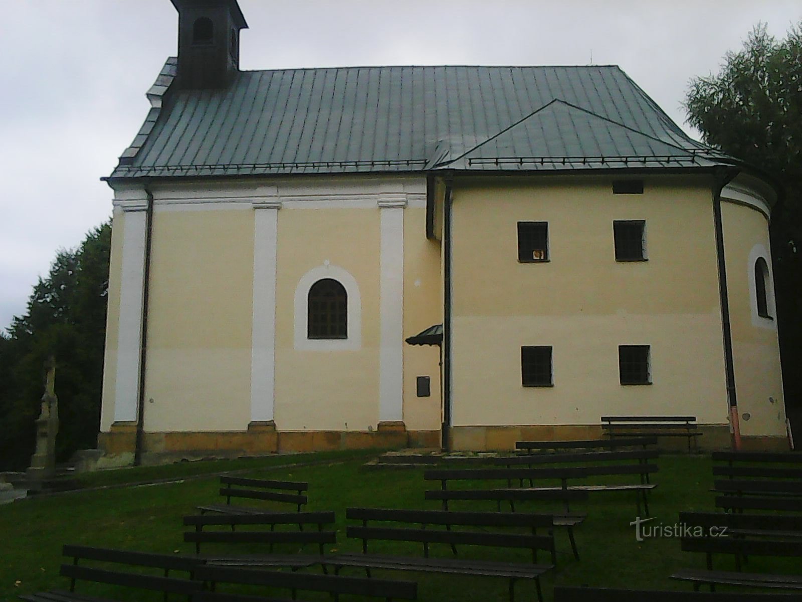 View of the church from the Way of the Cross