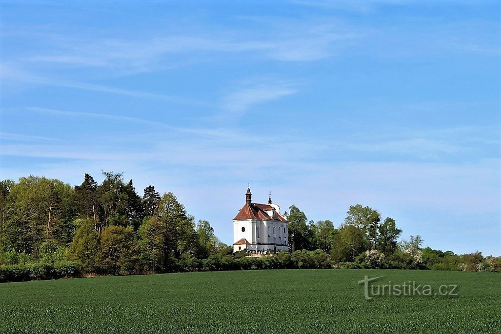 View of the church from the NE