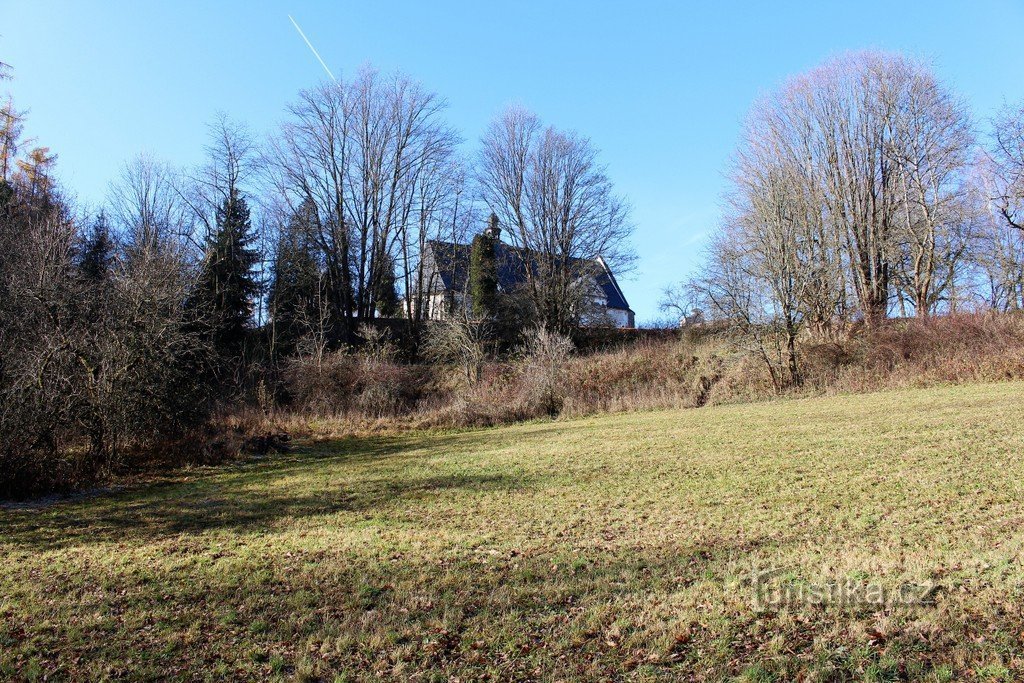 View of the church from the east