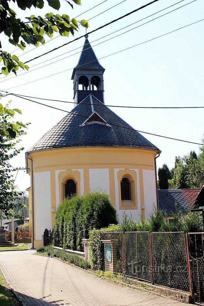 Pogled na cerkev z vzhodne strani
