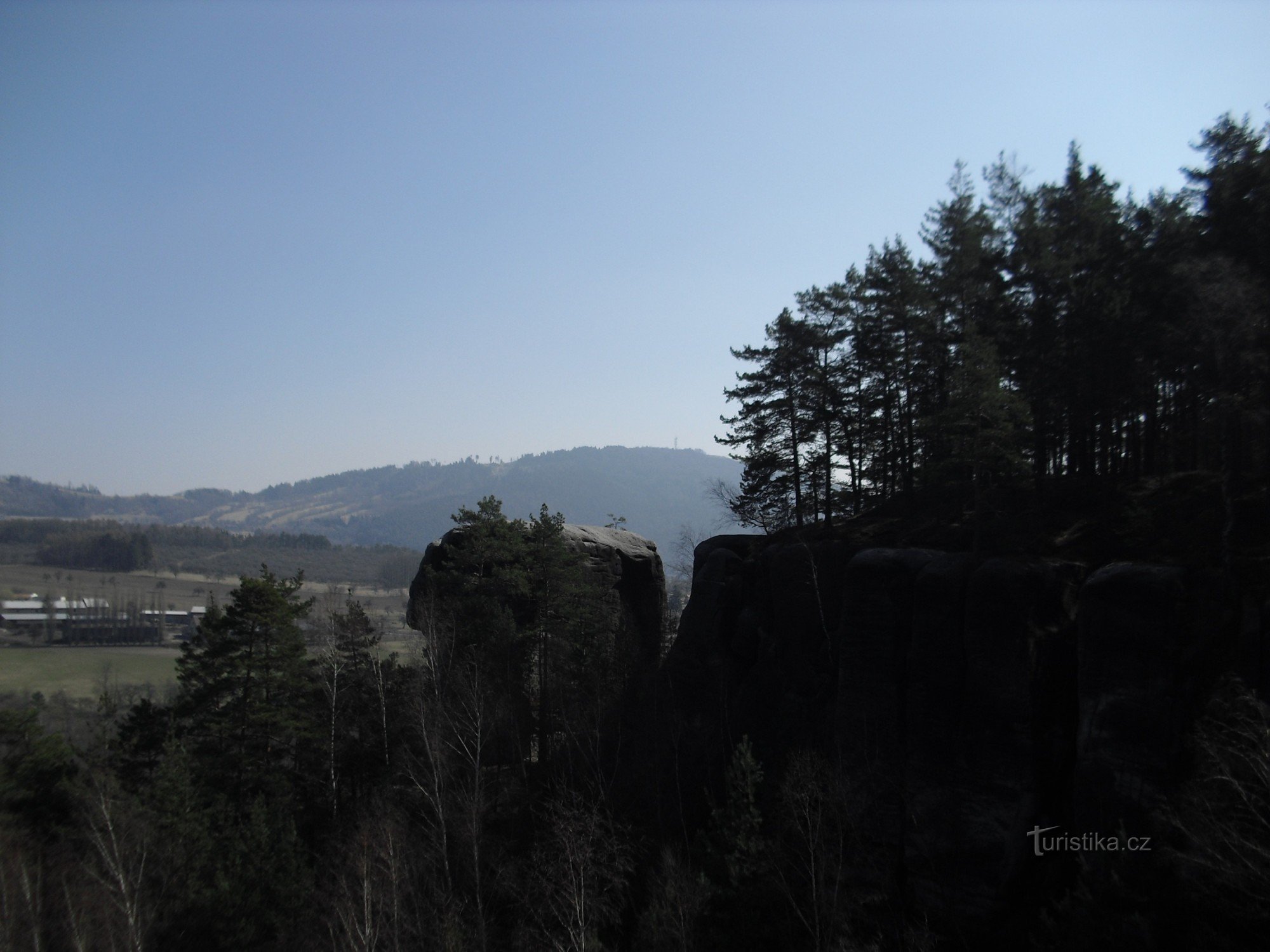 vista de Kozákov das rochas Klokočské