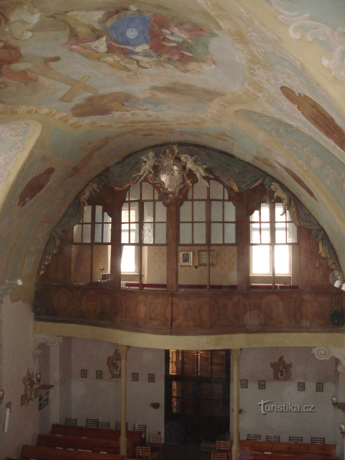 view of the chancel of the castle chapel