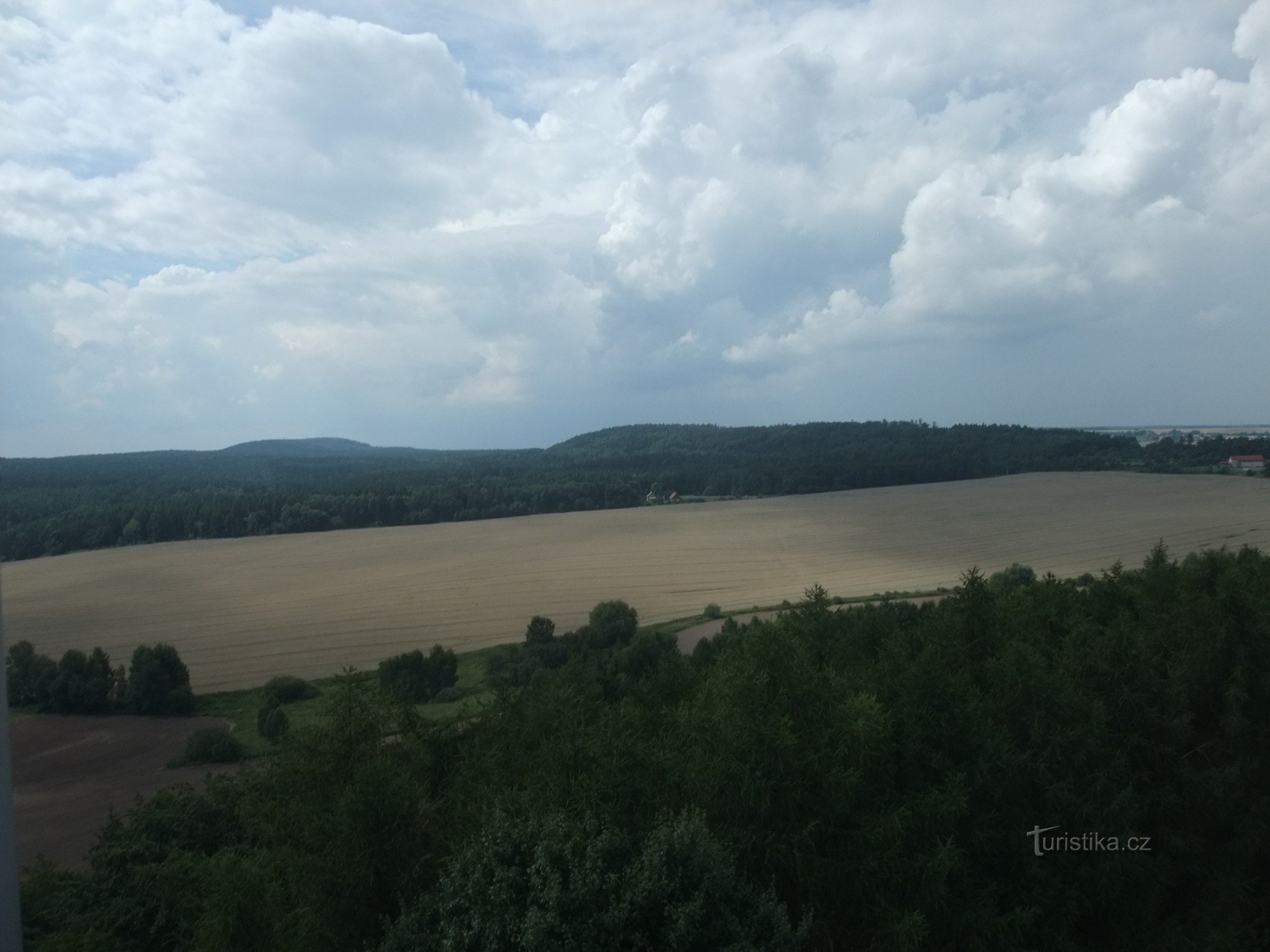 Blick auf die Wälder von Mackova horá