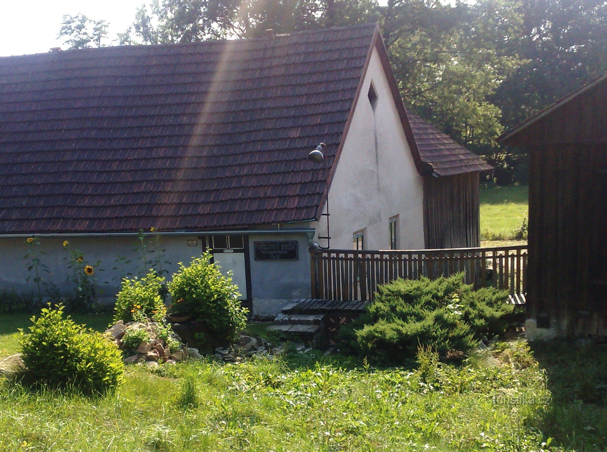 Ansicht der Mühle vor dem Wiederaufbau