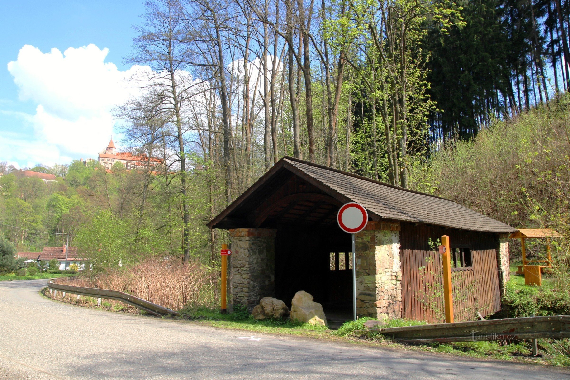 View of the bridge from the road