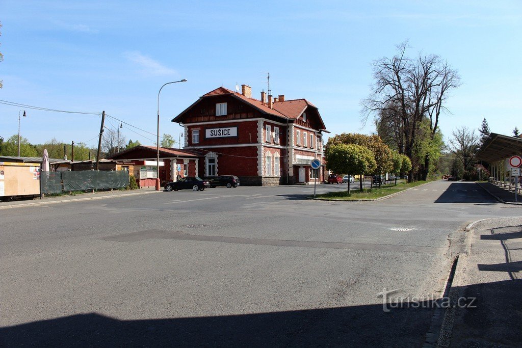 Uitzicht op het treinstation vanuit SW