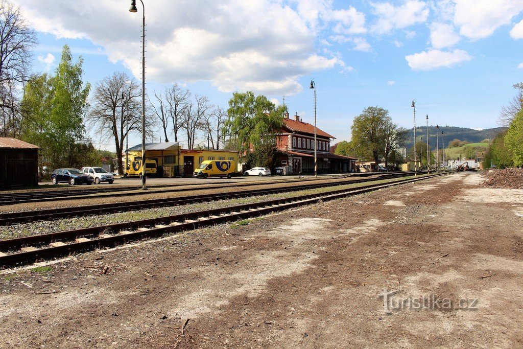 Vista de la estación desde el este