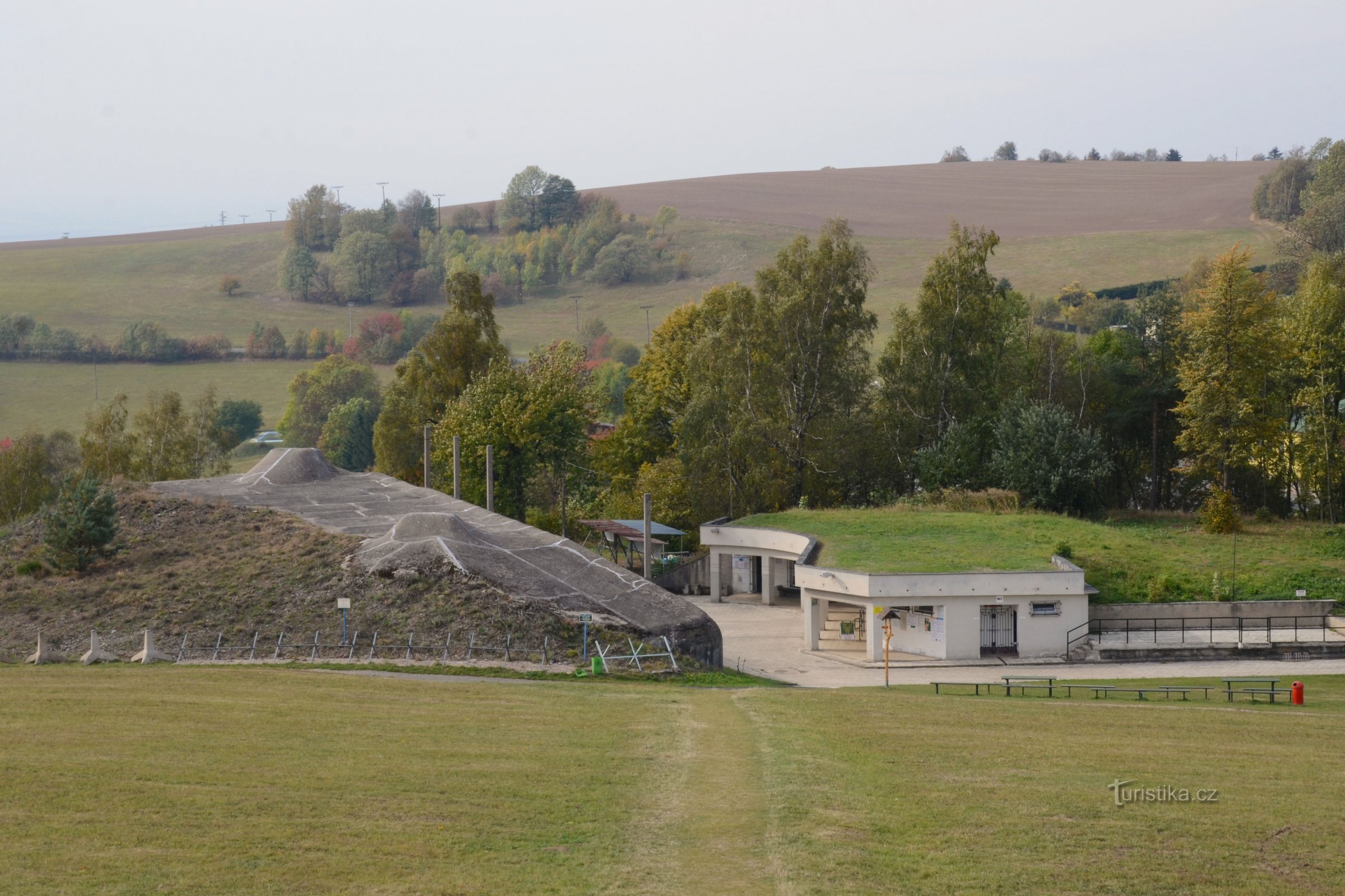 Veduta dell'area visitatori