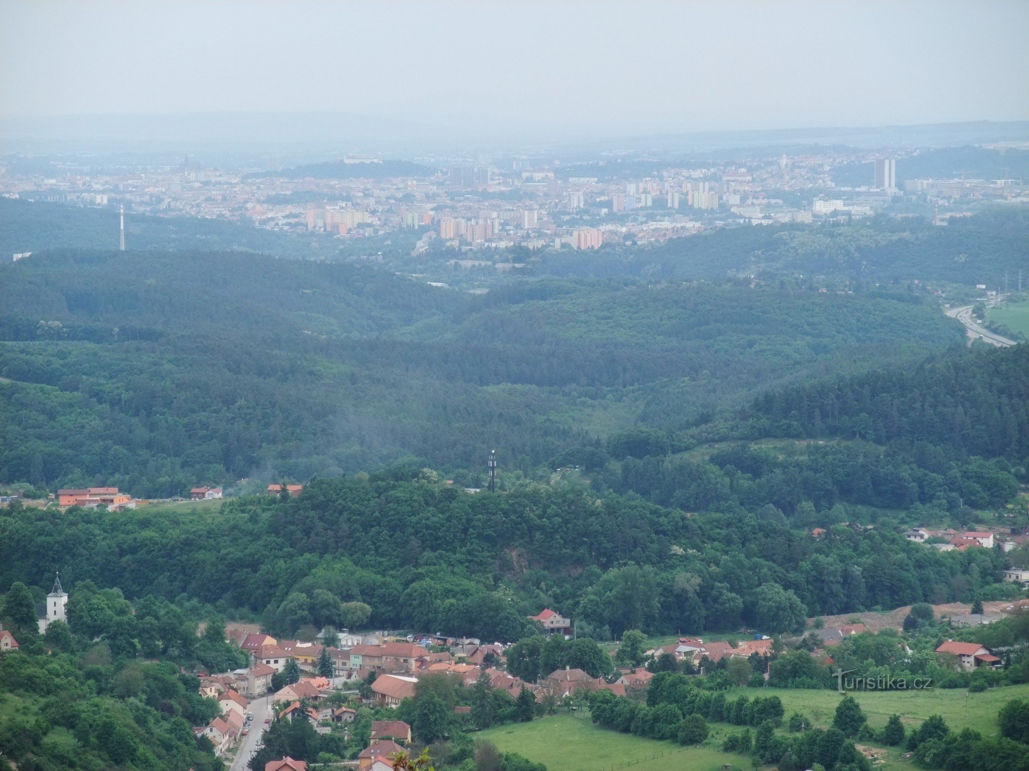 Udsigt over nærliggende Brno