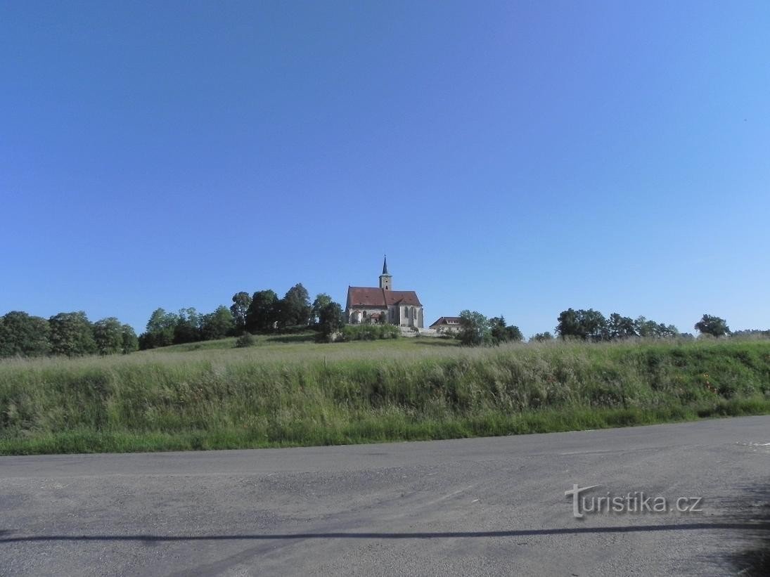 View of Nezamyslice from the east