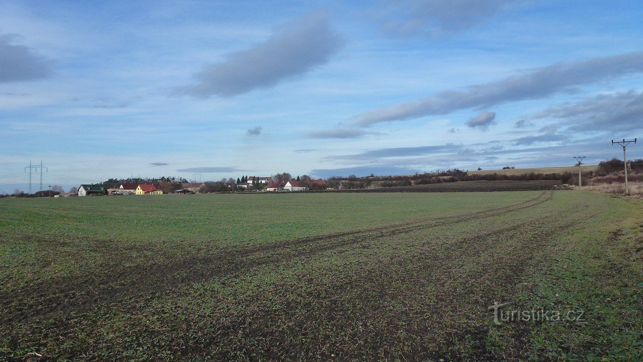 zicht op het dorp vanuit het oostelijk deel