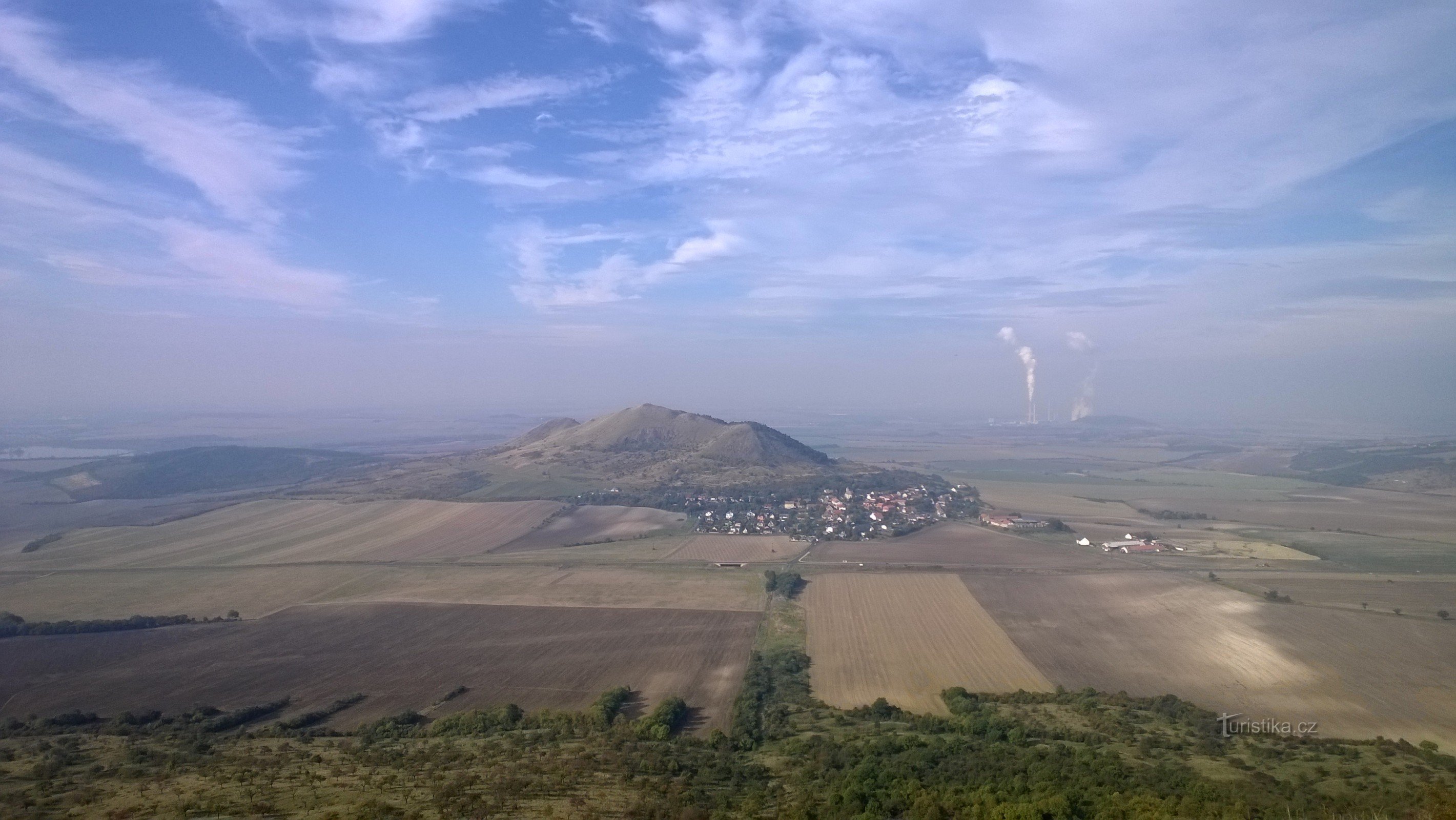 Vue de Rana depuis Oblík.