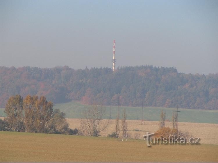 Vista della torre di osservazione da Studénka