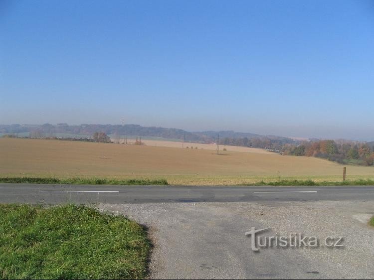 Blick auf den Aussichtsturm von Studénka