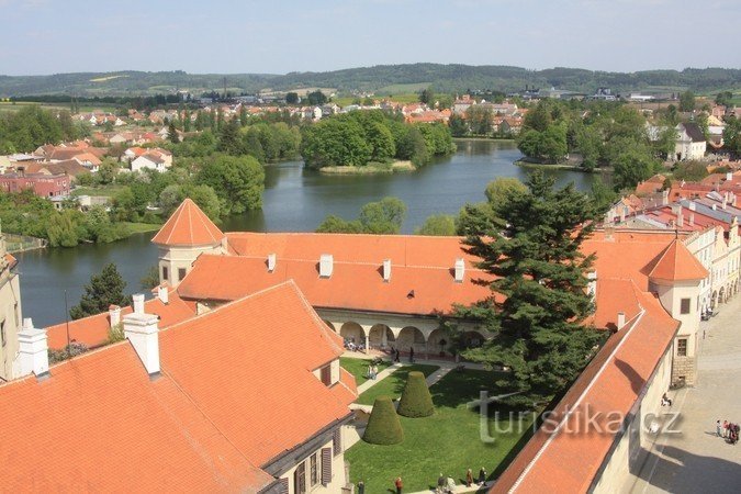 View of the ponds