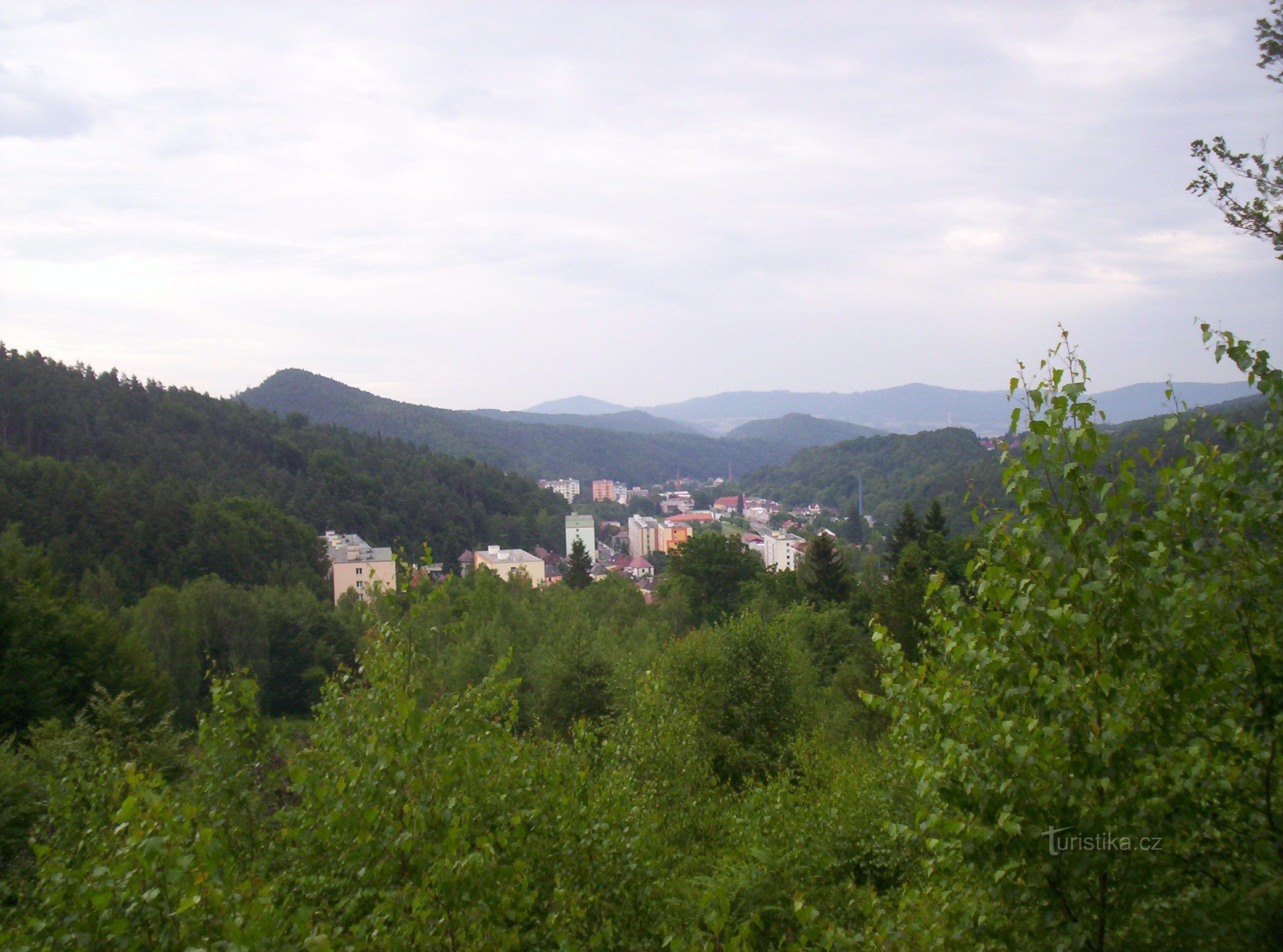 vue du lotissement d'où nous sommes partis