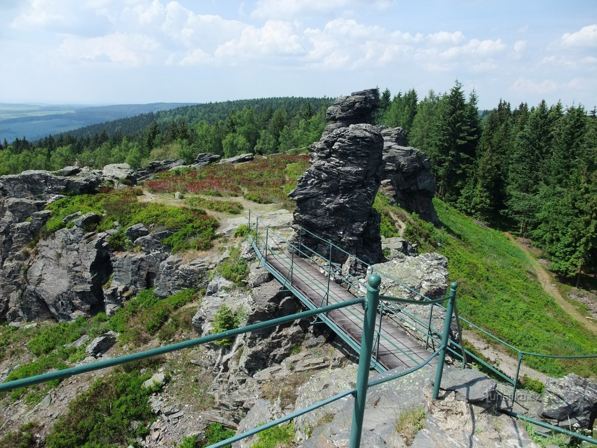 Veduta del massiccio roccioso