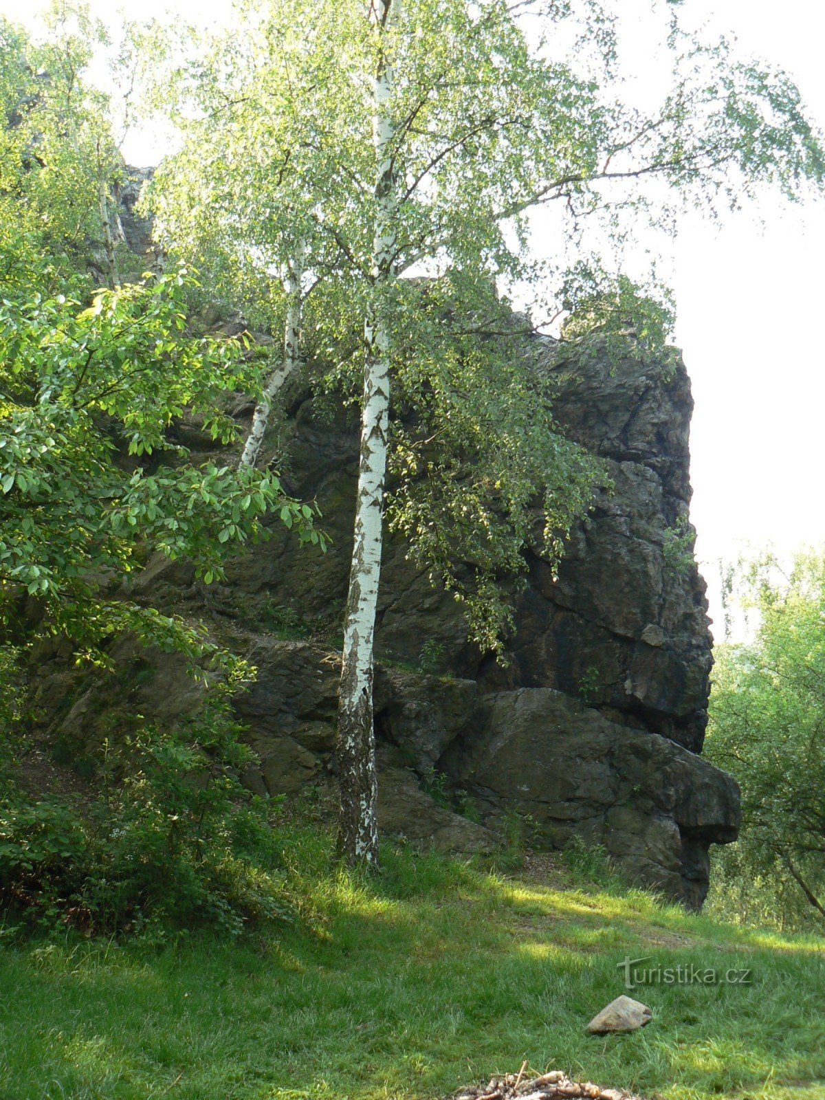 Une vue de la formation rocheuse avant la montée finale