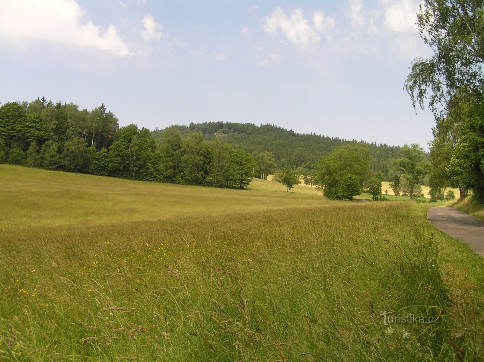 Vedere a stâncilor de la Těchonín