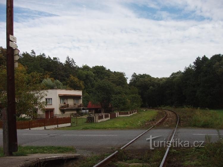 Vue de la direction du bus Litultovice, Vávrovice: Vue de la direction du bus Litultovice, Vávrovice