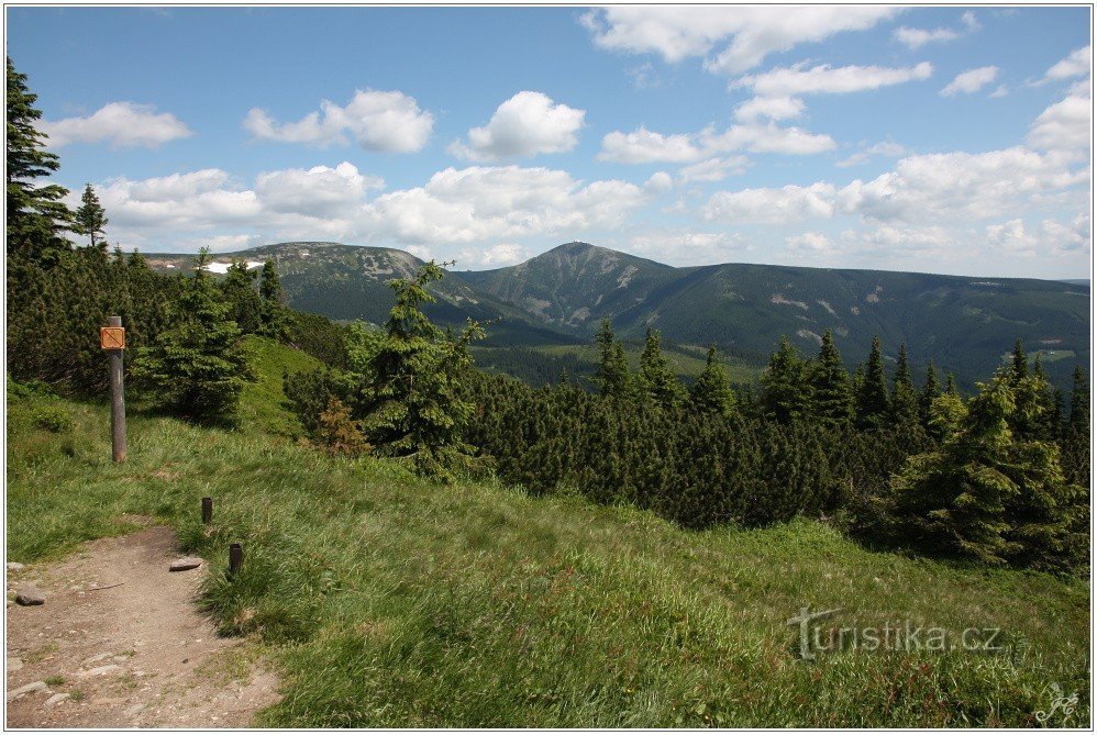 Blick auf die Schneekoppe