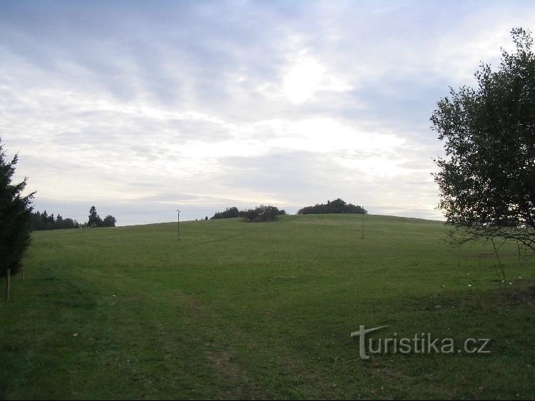 View of Špičák from Dobřečov