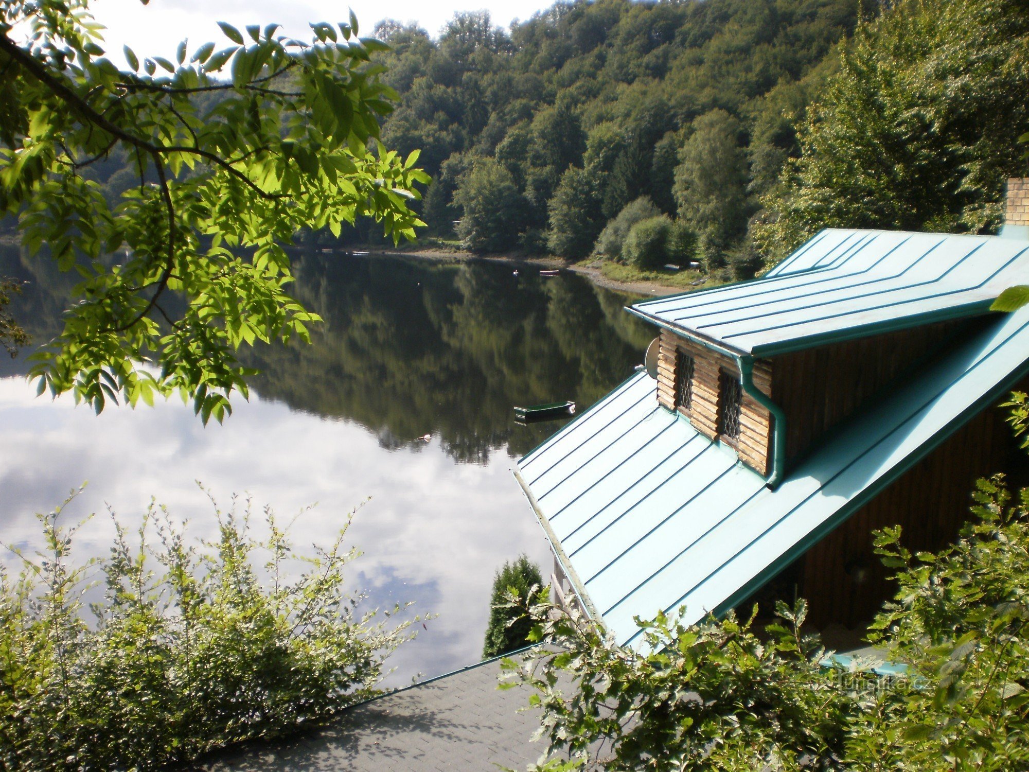 widok na jezioro Štěchovické