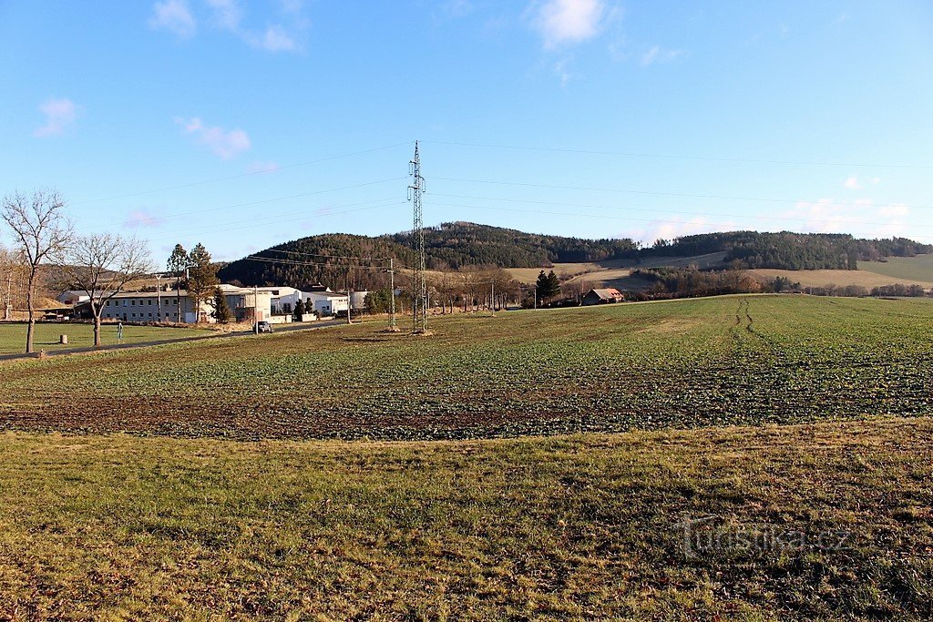 Vista de Strážiště e Hora