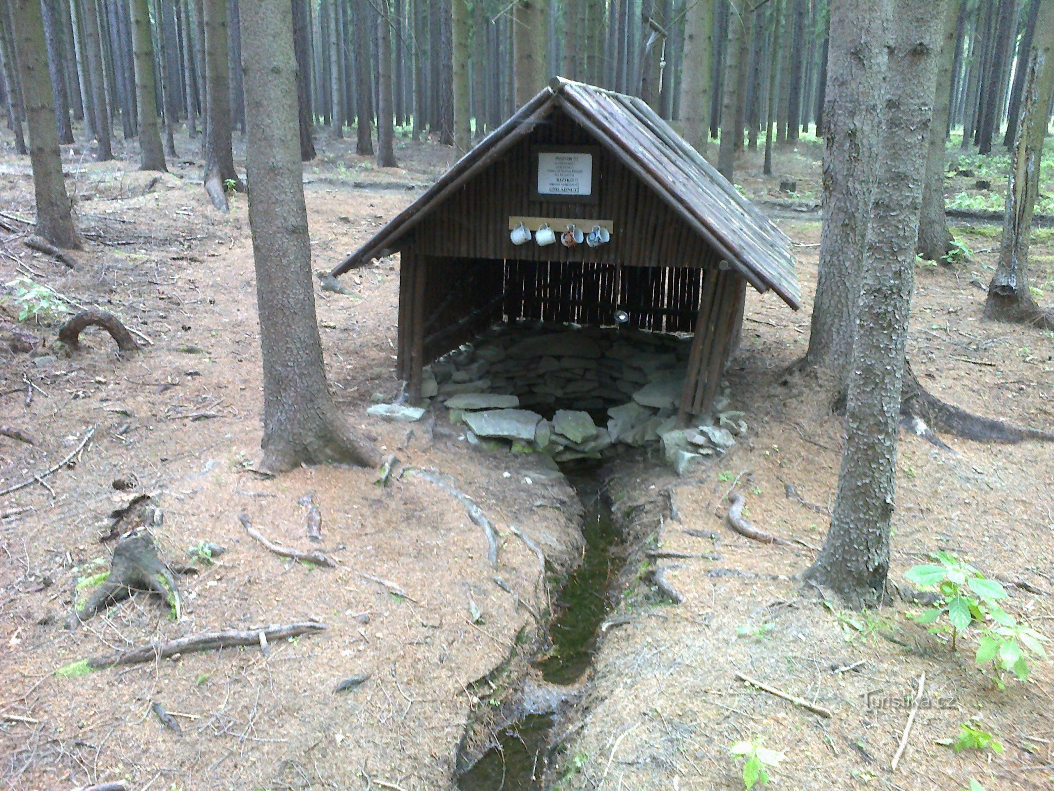 Blick auf den Brunnen